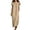 *1-Beige, variant on VBVC Women's Ruffle V Neck Maxi Dress , Casual Summer Beach Dress For Women , Ladies' Flutter Sleeve Loose Long Dress with Pockets,Black,S-2XL