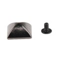 thumbnail image 4 of 10 Sets Metal Suqare Pyramid Studs Rivet Spike Spots Leathercraft Grey Black------Product code 61759, 4 of 5