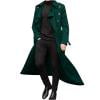 BA-men's trench coat long#Mint Green