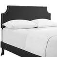 thumbnail image 6 of Modway Corene Queen Vinyl Platform Bed with Round Splayed Legs in Black, 6 of 8