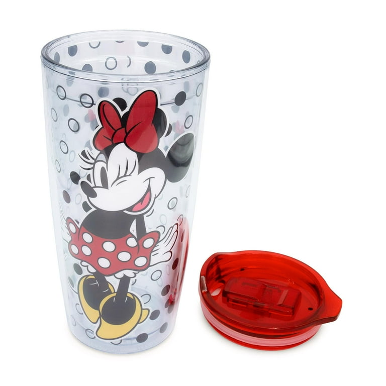 Disney Plastic Tumbler with Straw - Minnie Mouse Icon Polka