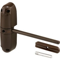 Safety Spring Door Closer, 4-1/4 in., Diecast Construction, Brown, Non-Handed