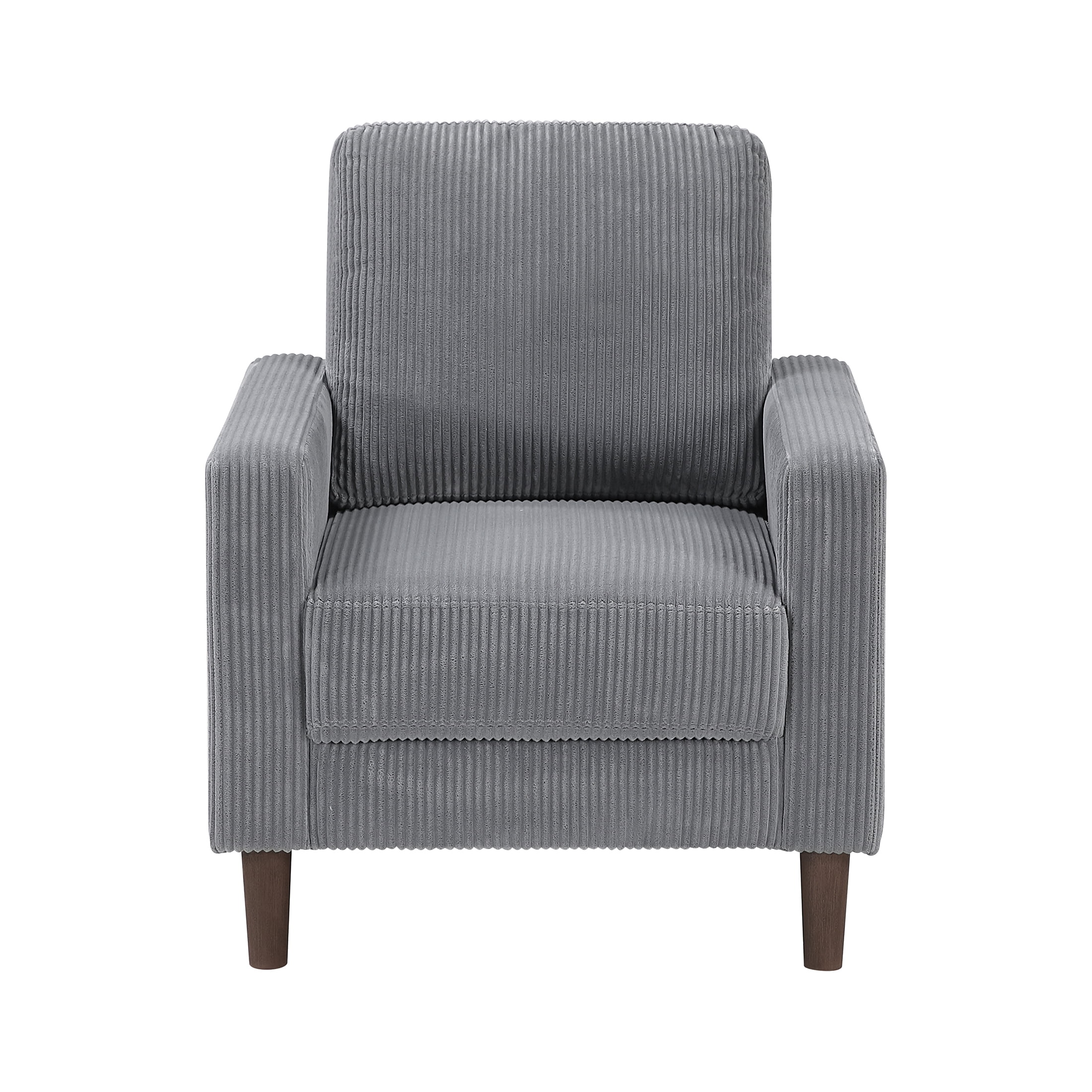OakvillePark Mapleholt Corduroy Chair, Gray