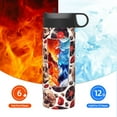 thumbnail image 6 of Pofeuu record lips Skull Print 18oz Sports Insulated Kettle, Sports Bottle Water Bottles For Men Women For Gym Hiking Camping Running Mountain Bike Outdoor Sports, 6 of 8