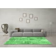 thumbnail image 3 of Ahgly Company Indoor Square Patchwork Emerald Green Transitional Area Rugs, 6' Square, 3 of 4