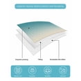 thumbnail image 5 of Quilts Twin Size Bedding Set, Teal Burnt Orange Ombre Lightweight Quilted Comforter, Contemporary Gradient Abstract Art Soft Reversible Bedspread Coverlet with Pillow Covers for All Season, 68" x 86", 5 of 7