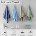 thumbnail image 2 of Jessy Home 12 Pack Light Green Hand Towel Set 16"x31" Soft Highly Absorbent Quick Dry Bathroom Bath Hand Towels Microfiber Plush Towels, 2 of 7