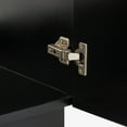 thumbnail image 3 of Ariel Hamlet 30 In. Oval Sink Bathroom Vanity With Carrara White Quartz Countertop 1.5 Edge In Black, 3 of 9