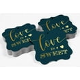 thumbnail image 4 of Inkdotpot Real Gold Foil Bracket Shape Paper Hang Tags Love Is Sweet Wedding Favor Tags Pack Of 50, 4 of 6