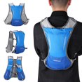 thumbnail image 4 of AONIJIE Mochila unisex con vejiga de agua para exteriores, bolsa de hombro para senderismo, ciclismo, camping (azul), 4 of 8