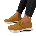 thumbnail image 5 of Willtoo Orthopedic Walking Shoes for Women Comfortable Round-Toe Wedge Heels with Metal Buckle Non-Slip Arch Support Slip on Shoes Orthopedic Breathable Walking Sneaker, 5 of 5