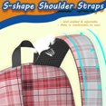 thumbnail image 5 of Red and Black Checkered Pattern 17" School Backpacks for Teens,Waterproof Oxford Fabric,S-Shape Padded Straps for School,Travel,Hiking,Camping, 5 of 6