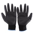 thumbnail image 3 of Guantes De Pu Guantes De Trabajo Guantes Antiestáticos Negro 12 Pares PU Revestimiento De Seguridad Palma Guantes De Trabajo Grip Protect L ANGGREK PU Gloves, 3 of 6