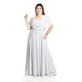 thumbnail image 4 of Vestido de noche multiformas Roman Fashion /Tallas Extras, 2001 (Gris) gris 38, 4 of 7