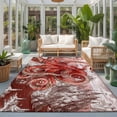 thumbnail image 2 of Large Area Rugs 8'x10', Ocean Red Octopus Carpet Runner Indoor Outdoor Rugs Home Decor Aesthetic, Nautical Castle Coastal Lighthouse Non Slip Mats Washable Accent Rug for Living Room Bedroom, 2 of 8