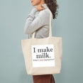 thumbnail image 3 of CafePress - I Make Milk. What's Your Superpower? Tote Bag - Unisex Canvas Tote Bag, Beige, 1-Piece, 3 of 7
