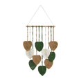 thumbnail image 1 of Tapiz de macramé tejido a mano para colgar en la pared, estilo bohemio, ideal como regalo para dormitorio o habitación infantil. Marrón, 1 of 9