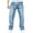 Blue, variant on ohmzyzo Men's Casual Denim Pants High Waist Straight Leg Jeans Loose Fit Outdoor Trousers Daily Solid Color Pants with Pockets Light Blue XXL