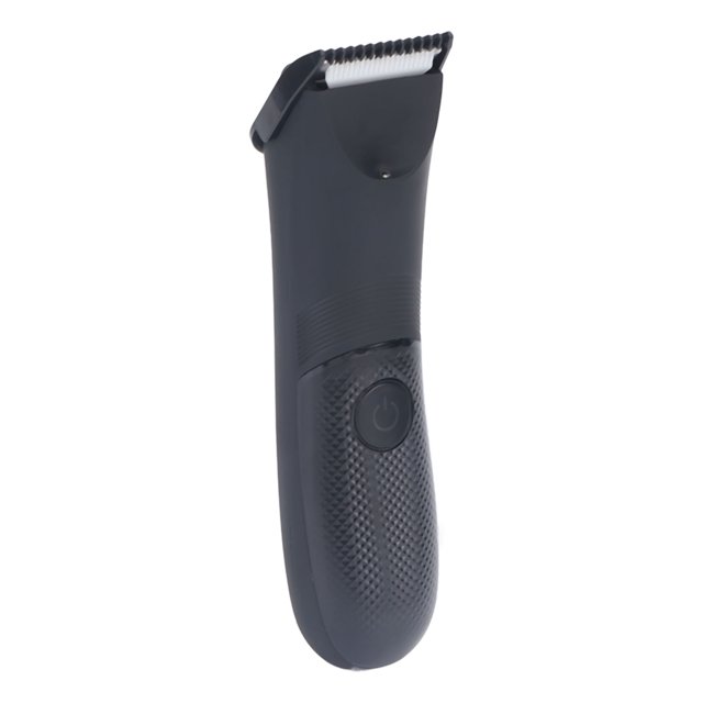 Groin Hair Trimmer, R Shaped Blade Ergonomic Handle Electric Body Hair Trimmer Waterproof Strong Motor for Men for Private Part