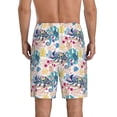 thumbnail image 2 of Mens Pajama Pants - Colorful Chameleons Sleep Shorts Mens Pajama Shorts, Comfy Pj Pants for Mens Lounge Shorts, 2 of 5