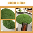 thumbnail image 3 of HOOWIFFY Outdoor Grass Rug Fake Grass Mat Green Synthetic For Users Needing Decor 1Set, 3 of 5