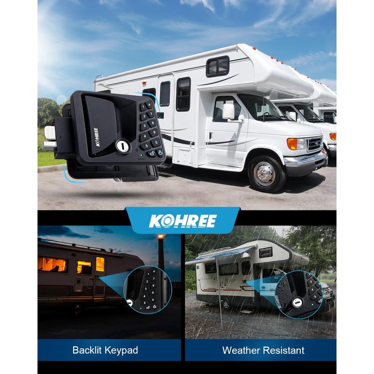 Kohree RV Door Lock, Keyless Entry with Remote photo 8