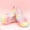 Pink, variant on FSYBOA Girl Dance Shoes Size 11T, Elastic Straps Soft Sole Non Slip Gradient Girl Ballet Shoes Pink