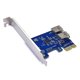 thumbnail image 1 of Tarjeta de expansión controladora PCIe Sata III de 2 puertos para minería de chía para l, azul, 1 of 5