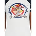 thumbnail image 4 of Looney Tunes Women's Graphic Print Raglan Tee, 4 of 5
