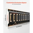 thumbnail image 4 of KFFKFF E-Track Tie-Down Rail Kit, 6 Pack 5 ft E Track Rails, 26 Pcs Includes 2 Ratchet Straps & 6 O-Rings & 6 Tie-Offs with D-Ring & 12 End Caps, 4 of 9