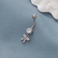thumbnail image 1 of Tal 5 Acero inoxidable con clavos de ombligo de diamante Europa y los Estados Unidos Moda Piercing para el cuerpo Joyas Chapado Mariposa Halloween Araña Sea, 1 of 2