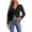 Black, variant on Vedolay Button Down Shirts for Women Elegant Button Down Business Loose Tops with Pockets Khaki,S