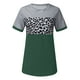 thumbnail image 4 of Blusa de manga corta con estampado de cuello redondo informal para mujer a la moda, Tops de verano Fridja hjk5548, 4 of 5