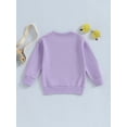 thumbnail image 4 of Bagilaanoe Toddler Baby Girl Casual Sweatshirt Long Sleeve Letter Print Pullover 1T 2T 3T 4T 5T 6T Kids Fall Loose Tee Tops, 4 of 8