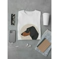 thumbnail image 3 of Dog Portrait Lovely Dachshund T-Shirt Men -Image by Shutterstock, Male Large, 3 of 4