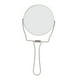 thumbnail image 4 of Mirror de Tocador de 2 Lados, Marco de Aluminio Lentes de Alta Definicion de Acero inoxidable Espejo de Tocador de Plata para la Oficina, 4 of 7