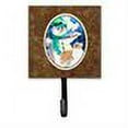 thumbnail image 2 of Carolines Treasures SS8996SH4 Snowman with Australian Shepherd Leash Holder or Key Hook, Small, Multicolor, 2 of 2