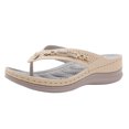 thumbnail image 1 of Sandales Femmes Talons pour Femmes Boucle Métallique Plage Femmes Été Talon en Pente Décontracté Sandales Femmes, 1 of 5