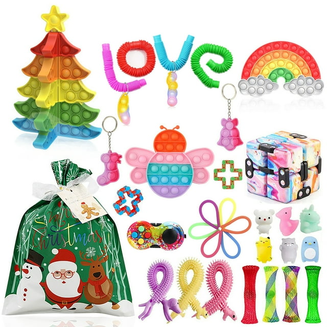 goowrom Christmas Decompression Toys Kit, Stress Relief Squeezing Board Game