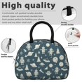 thumbnail image 4 of Robot and Ufos Blue Pattern Insulated Lunch Bag,Leakproof Large Capacity Lunch Box for Work,Picnic or Travel,11.4 X 6.7 X 8.3 Inches, 4 of 6