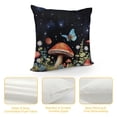 thumbnail image 4 of PHYHOO Red Mushroom Throw Pillow Cover Watercolor Butterfly Wild Plants Rustic Cushion Cover for Kids Teens Adults Starry Galaxy Glitter Stars Dreamy Cushion Case for Housewarming, 4 of 5