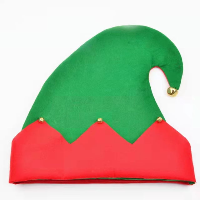 1 paquete de gorro de fieltro de duende navideño, disfraz de fiesta de Navidad para regalos, accesorios. JAMW Sencillez