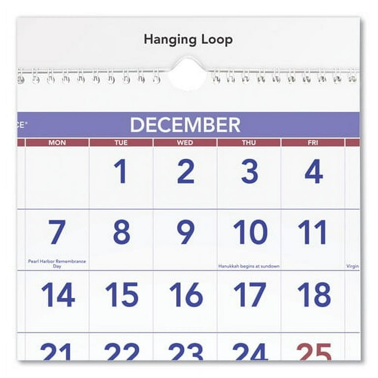 Deluxe Three-Month Reference Wall Calendar, Vertical Orientation, 12 x 27, White Sheets, 14-Month (Dec to Jan): 2023 to 2025 Deluxe Three-Month Reference Wall Calendar, Vertical Orientation, 12 x 27, White Sheets, 14-Month (Dec to Jan): 2023 to 2025