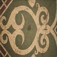 thumbnail image 1 of Ahgly Company Machine Washable Indoor Square Transitional Metallic Gold Area Rugs, 8' Square, 1 of 7