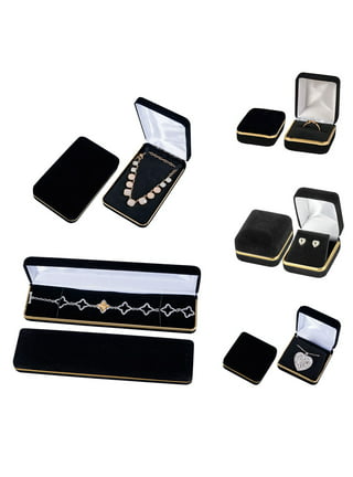 Jewelry Box Inserts - Black Flock Pads for Size 8 x 2 x 7/8 100/Pack