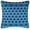 B-Blue, variant on FBTS Prime 21x21x9 inch Round Blue Geometric Fabric Indoor Outdoor Inflatable Ottomans with Insert