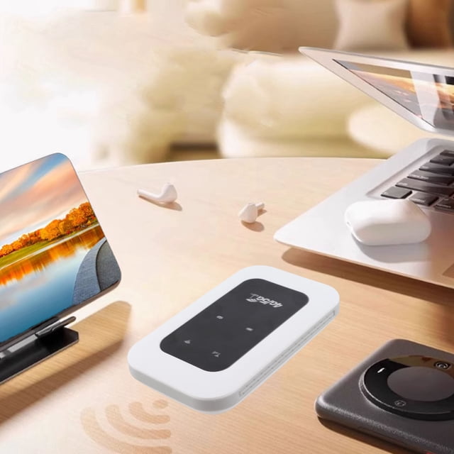 Enrutador 4G De Bolsillo, Dispositivo De Punto De Acceso 4G LTE, Fácil Acceso, Plug And Play, 2100mAh, Compatible Con 10 Dispositivos Conectados A 300Mbps Para Reuniones
