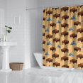 thumbnail image 2 of Yellow Buffalo Mountain Pattern Shower Curtain 84"x72" ,Bathroom Decorative Shower Curtains Set with 12 Hooks,Modern Waterproof Washable Shower Curtain, 2 of 6