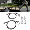 thumbnail image 2 of YUXSOUQ Lift Cable 2Pcs Compatible With Gorilla Lift Trailer Gate Assist With EZ Spring Clips, With 4 Pcs Rollers Pins Set, Replaces 125542 Cables 2 of 11