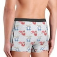 thumbnail image 4 of Bingfone Red Squirrel And Blue Rabbit Men's Underwear - Casual Stretch Boxer Briefs-Small, 4 of 7